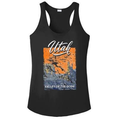 Valley Of The Gods Utah Beehive State National Parks Ladies PosiCharge Competitor Racerback Tank