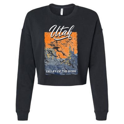 Valley Of The Gods Utah Beehive State National Parks Cropped Pullover Crew