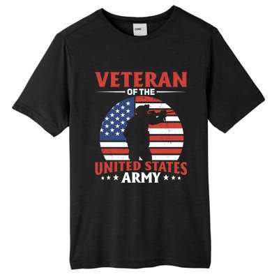 Veteran Of The United States Army Veterans Day Gift Tall Fusion ChromaSoft Performance T-Shirt