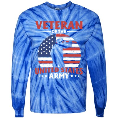 Veteran Of The United States Army Veterans Day Gift Tie-Dye Long Sleeve Shirt