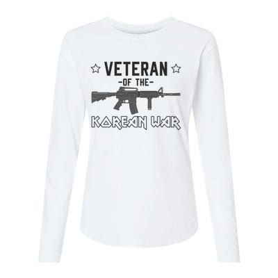 Veteran Of The Korean War Memorial Day Womens Cotton Relaxed Long Sleeve T-Shirt