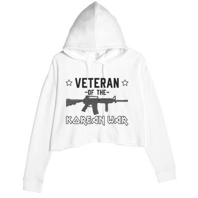 Veteran Of The Korean War Memorial Day Crop Fleece Hoodie