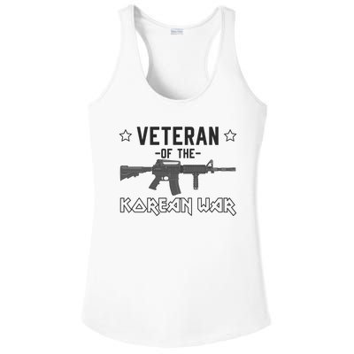 Veteran Of The Korean War Memorial Day Ladies PosiCharge Competitor Racerback Tank