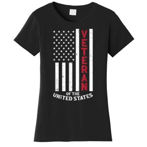 Veteran Of The United States US Flag Memorial Day Patriotic Women's T-Shirt