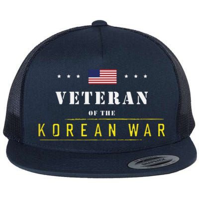 Veteran Of The Korean War Flat Bill Trucker Hat