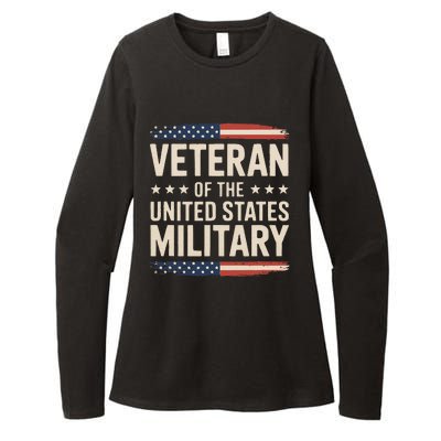 Veteran Of The Military Proud Veteran Design Gift Womens CVC Long Sleeve Shirt