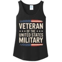 Veteran Of The Military Proud Veteran Design Gift Ladies Essential Tank