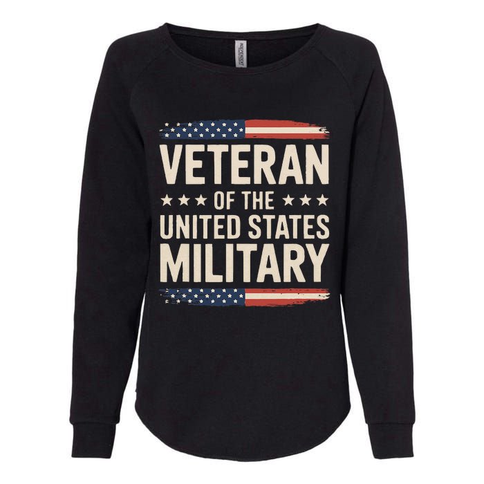 Veteran Of The Military Proud Veteran Design Gift Womens California Wash Sweatshirt