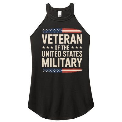 Veteran Of The Military Proud Veteran Design Gift Women's Perfect Tri Rocker Tank