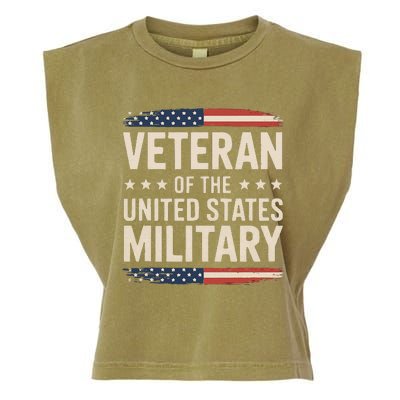 Veteran Of The Military Proud Veteran Design Gift Garment-Dyed Women's Muscle Tee