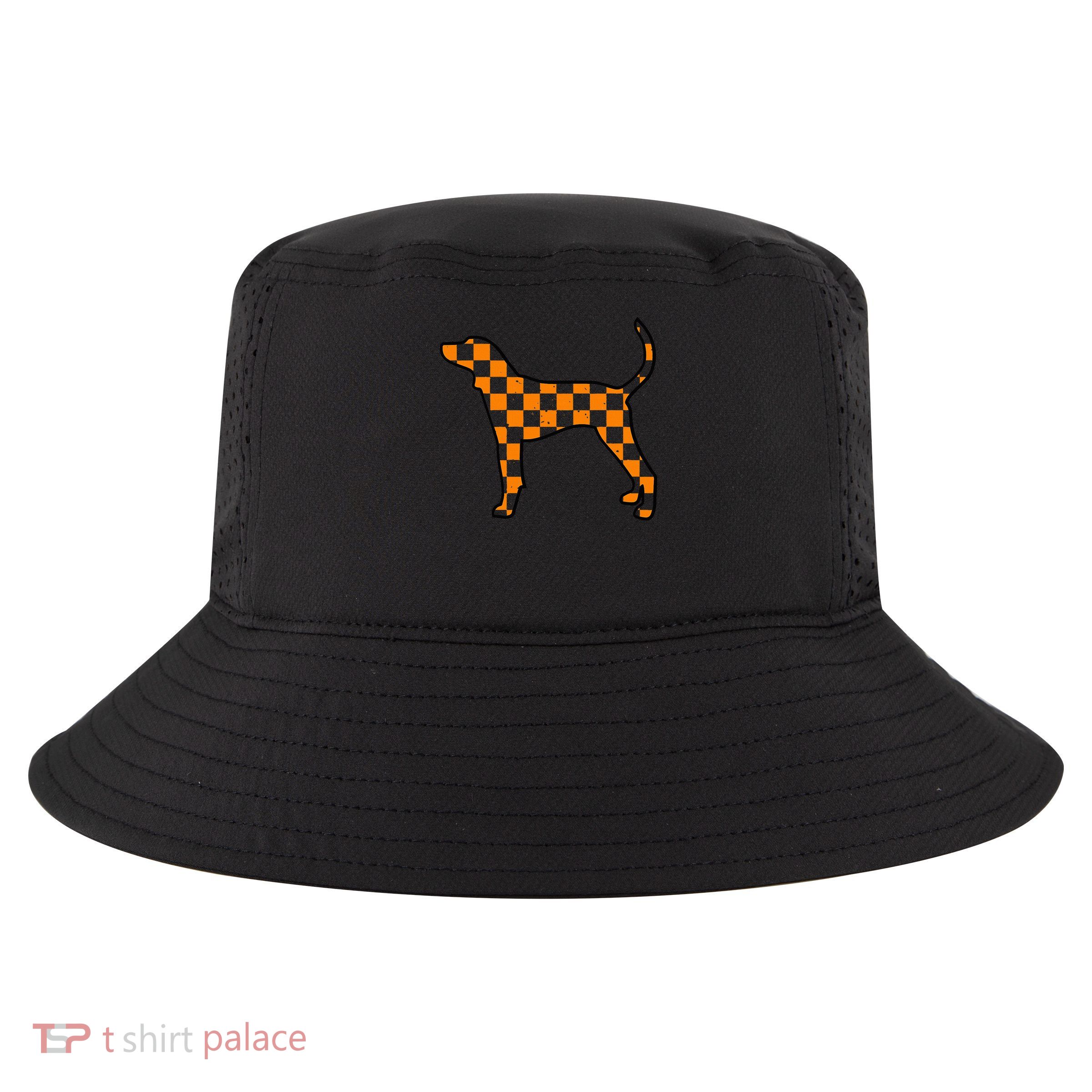 Vintage Orange Tennessee Blooded Dog Lovers Tn Cool Comfort Performance Bucket Hat