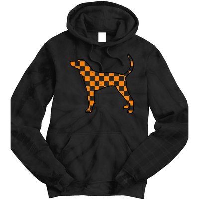Vintage Orange Tennessee Blooded Dog Lovers Tn Tie Dye Hoodie