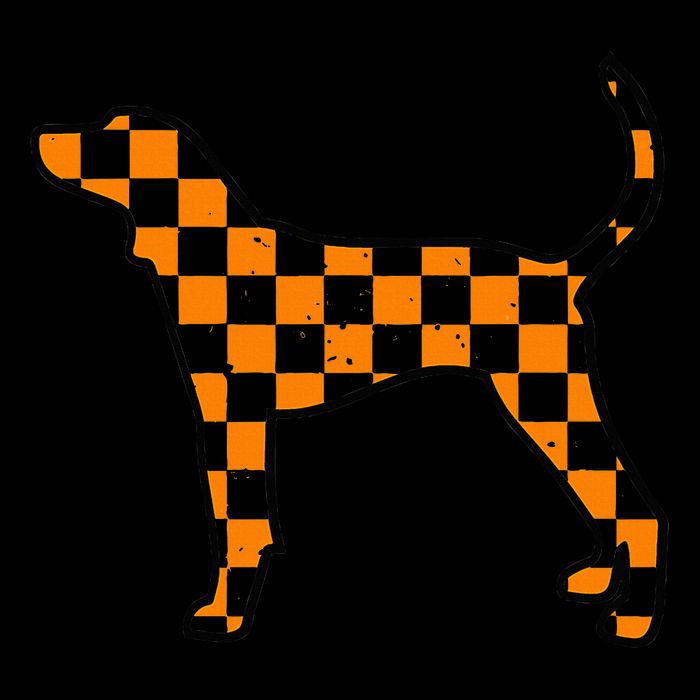 Vintage Orange Tennessee Blooded Dog Lovers Tn Women's Crop Top Tee