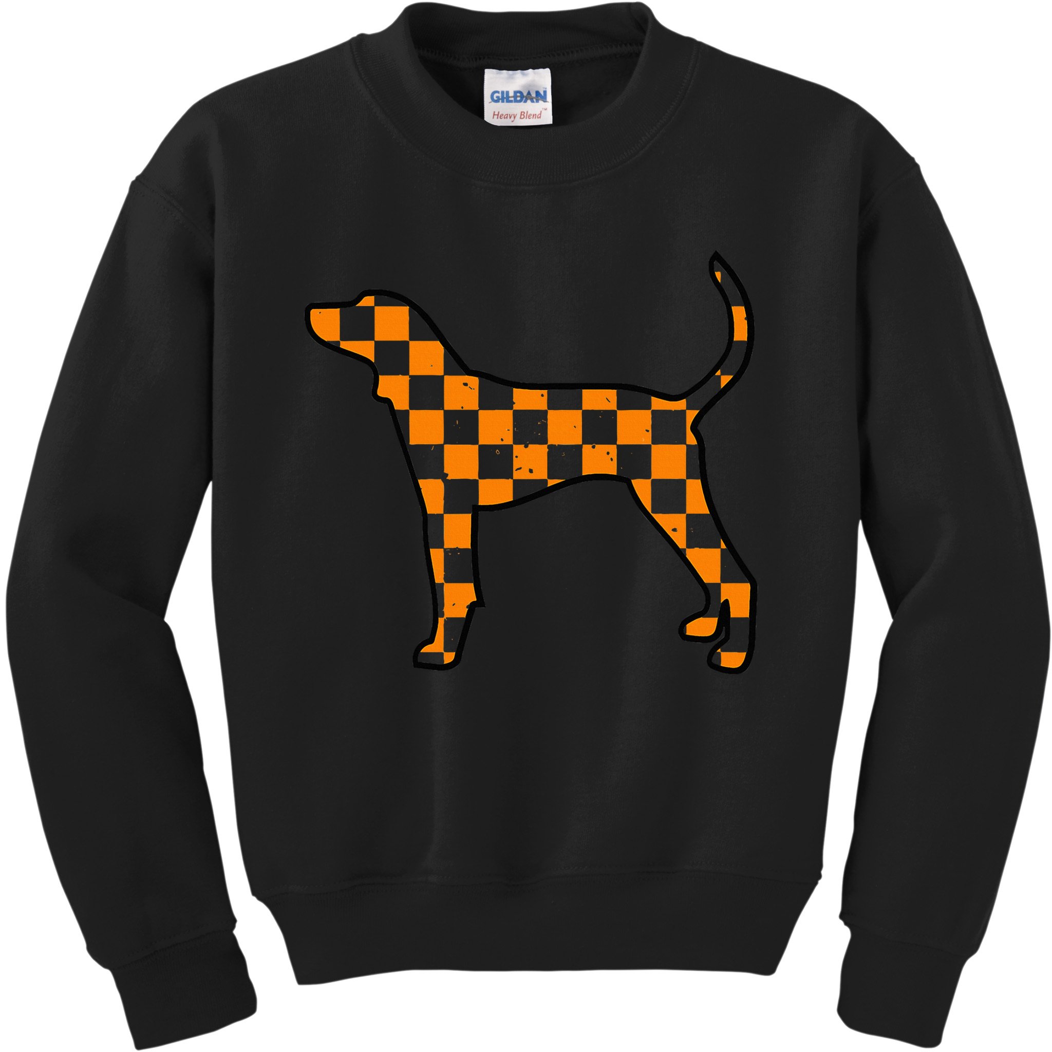 Vintage Orange Tennessee Blooded Dog Lovers Tn Kids Sweatshirt