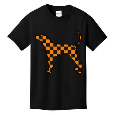Vintage Orange Tennessee Blooded Dog Lovers Tn Kids T-Shirt