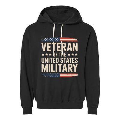 Veteran Of The Military Proud Veteran Garment-Dyed Fleece Hoodie