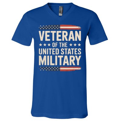 Veteran Of The Military Proud Veteran V-Neck T-Shirt