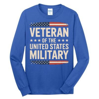 Veteran Of The Military Proud Veteran Tall Long Sleeve T-Shirt