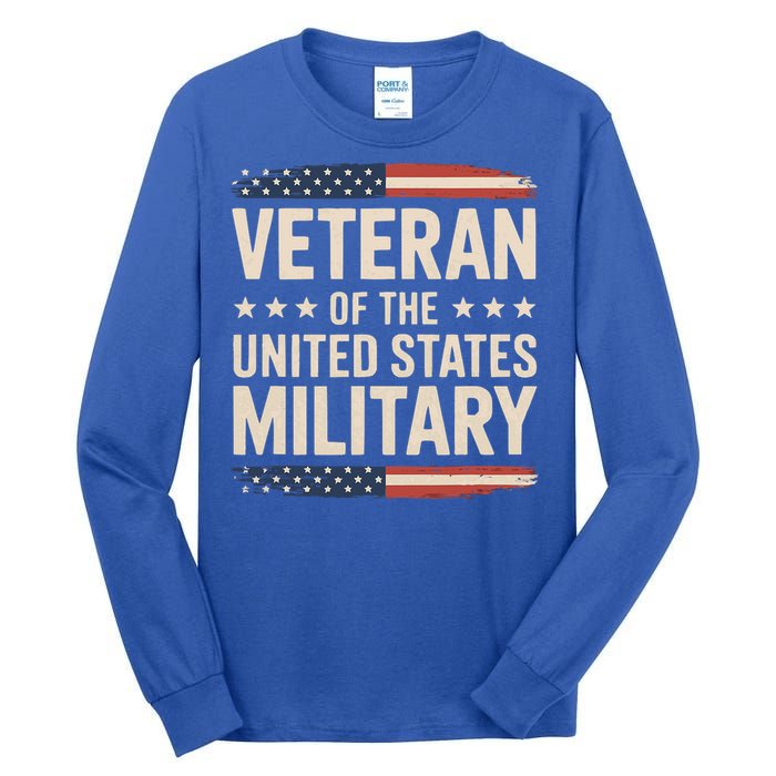 Veteran Of The Military Proud Veteran Tall Long Sleeve T-Shirt