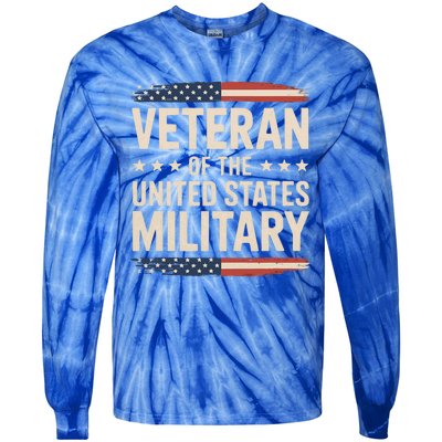 Veteran Of The Military Proud Veteran Tie-Dye Long Sleeve Shirt