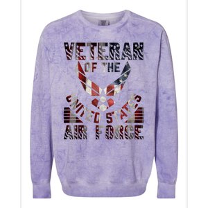 Veteran Of The United States Air Force Colorblast Crewneck Sweatshirt