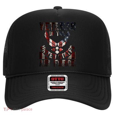 Veteran Of The United States Air Force High Crown Mesh Back Trucker Hat