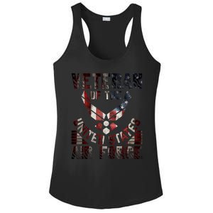 Veteran Of The United States Air Force Ladies PosiCharge Competitor Racerback Tank