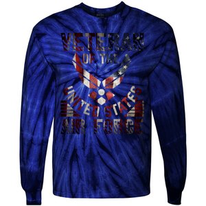 Veteran Of The United States Air Force Tie-Dye Long Sleeve Shirt