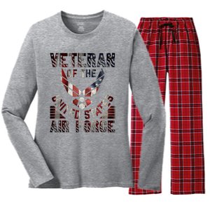 Veteran Of The United States Air Force Women's Long Sleeve Flannel Pajama Set 