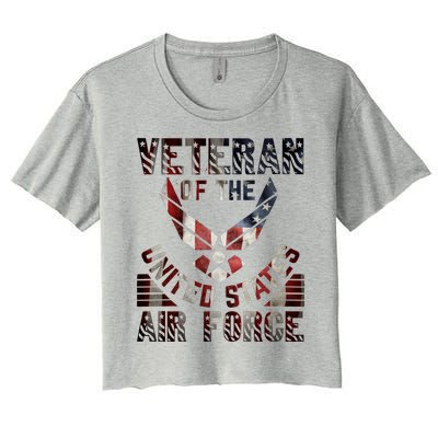 Veteran Of The United States Air Force Women's Crop Top Tee