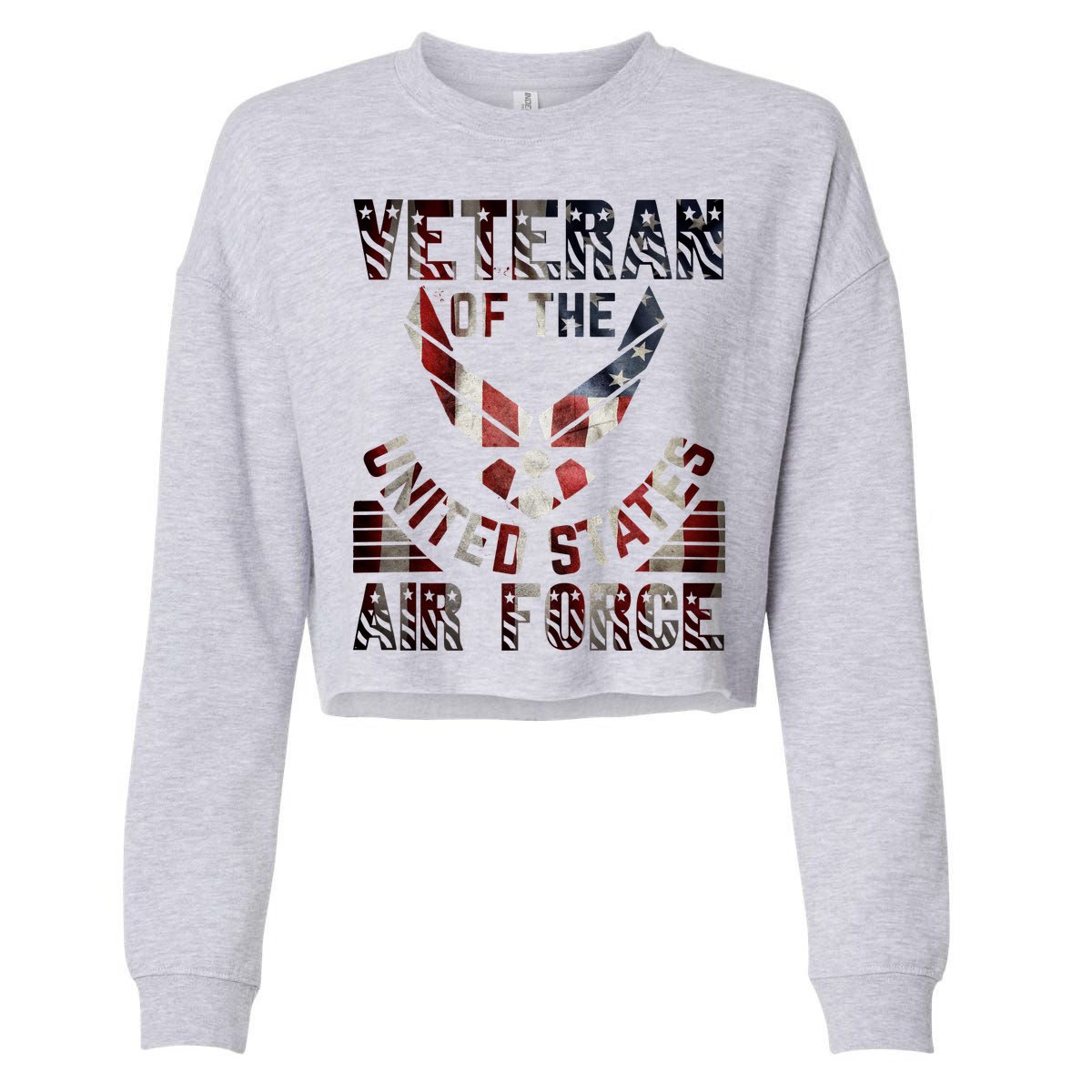 Veteran Of The United States Air Force Cropped Pullover Crew