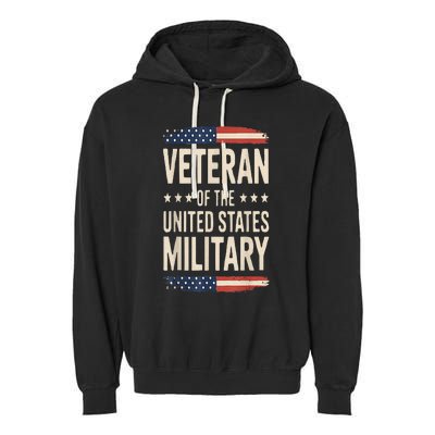 Veteran Of The Military Proud Veteran Design Garment-Dyed Fleece Hoodie