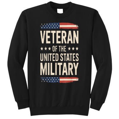 Veteran Of The Military Proud Veteran Design Sweatshirt