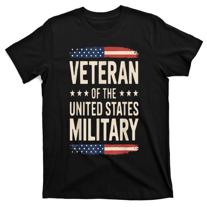 Veteran Of The Military Proud Veteran Design T-Shirt