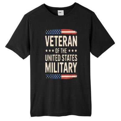 Veteran Of The Military Proud Veteran Design Tall Fusion ChromaSoft Performance T-Shirt