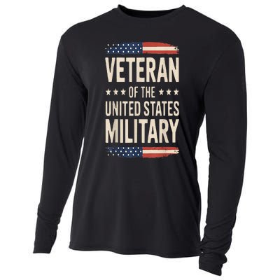 Veteran Of The Military Proud Veteran Design Cooling Performance Long Sleeve Crew