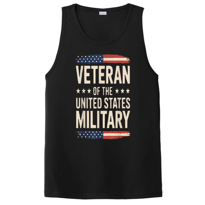 Veteran Of The Military Proud Veteran Design PosiCharge Competitor Tank