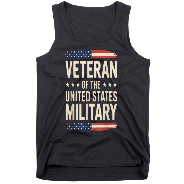 Veteran Of The Military Proud Veteran Design Tank Top