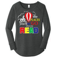 Vintage Oh The Places Youll Go When You Read Women's Perfect Tri Tunic Long Sleeve Shirt