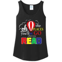 Vintage Oh The Places Youll Go When You Read Ladies Essential Tank