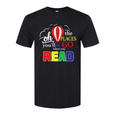 Vintage Oh The Places Youll Go When You Read Softstyle® CVC T-Shirt