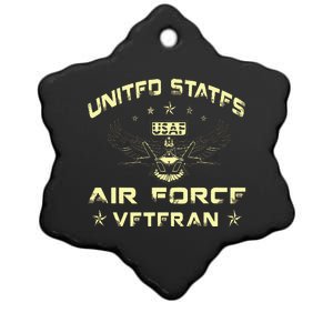 Veteran Of The United States US Air Force USAF Ceramic Star Ornament