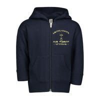 Veteran Of The United States US Air Force USAF Toddler Zip Fleece Hoodie