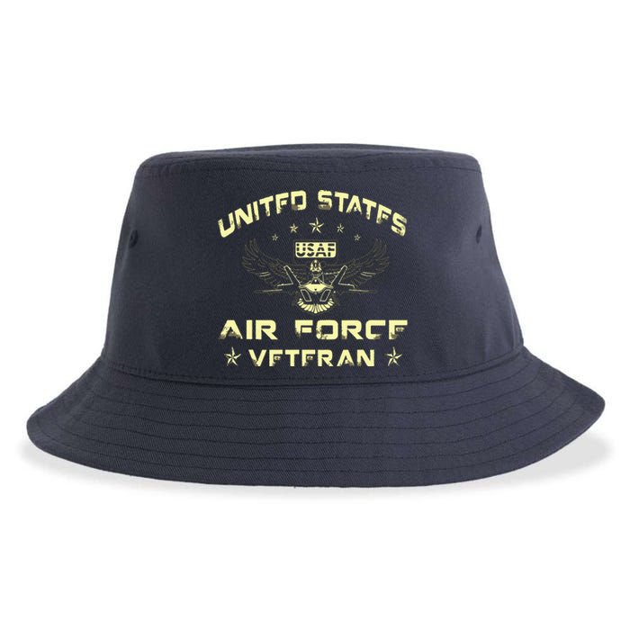 Veteran Of The United States US Air Force USAF Sustainable Bucket Hat