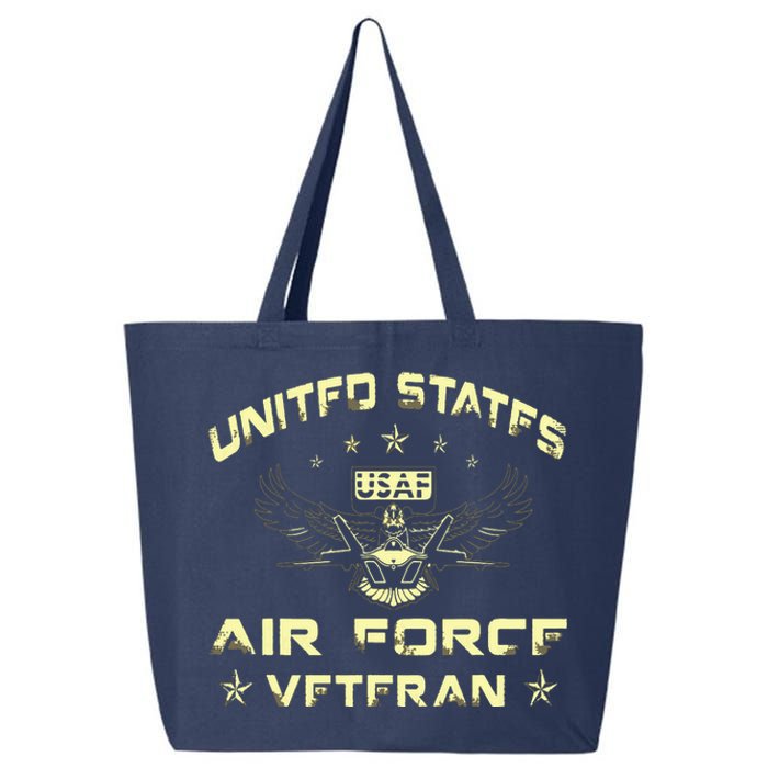 Veteran Of The United States US Air Force USAF 25L Jumbo Tote