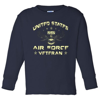 Veteran Of The United States US Air Force USAF Toddler Long Sleeve Shirt