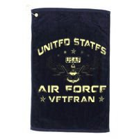 Veteran Of The United States US Air Force USAF Platinum Collection Golf Towel