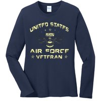 Veteran Of The United States US Air Force USAF Ladies Long Sleeve Shirt