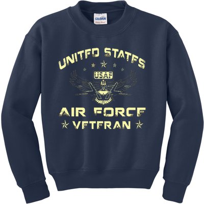 Veteran Of The United States US Air Force USAF Kids Sweatshirt