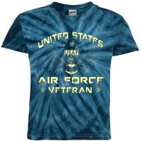 Veteran Of The United States US Air Force USAF Kids Tie-Dye T-Shirt